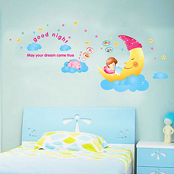 Decal Dán Tường Mặt Trăng Binbin EB250 (170 x 80 cm)