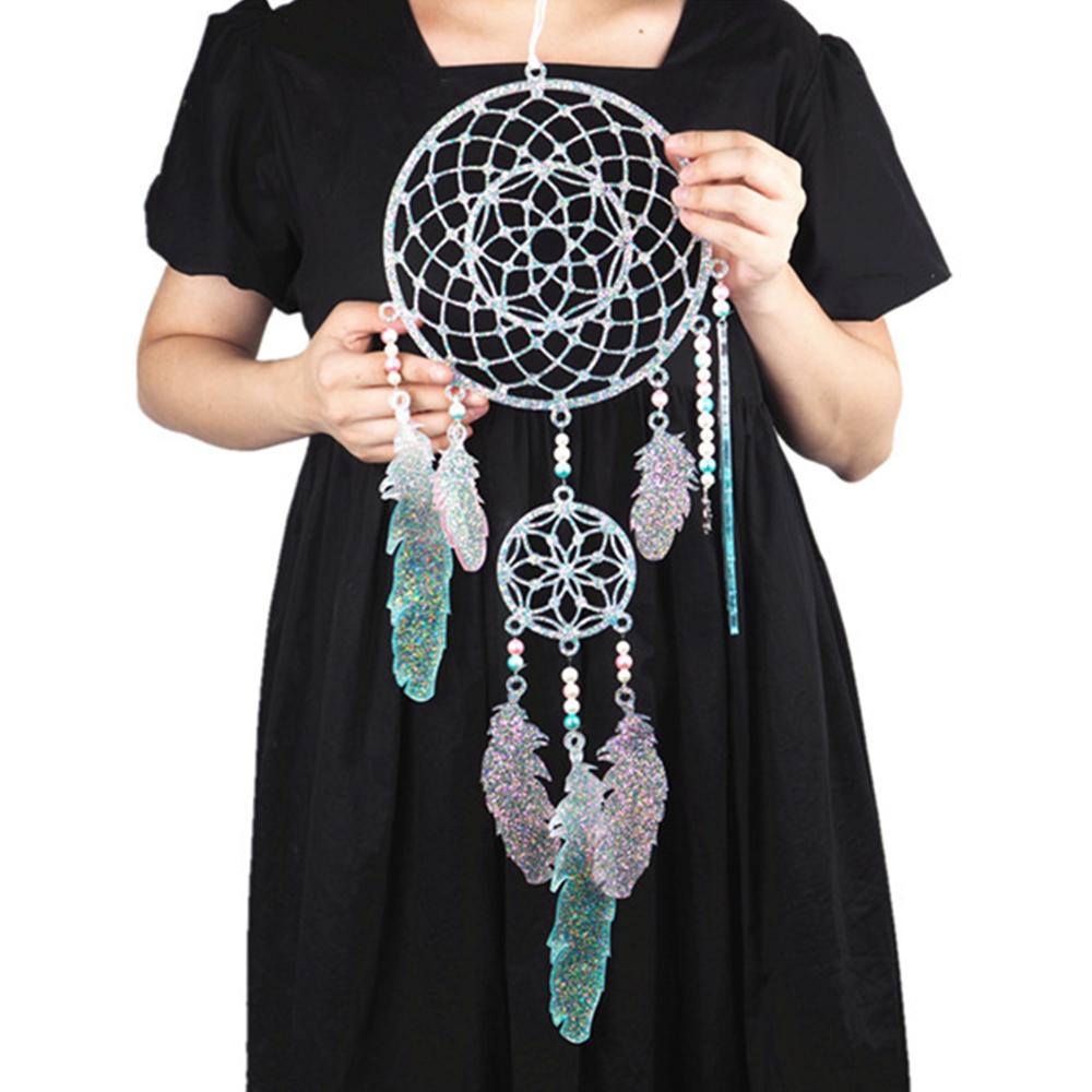 Khuôn Silicone Lớn Epoxy Đúc Dream Catchers Diy Lông Vũ Để Trang Trí Nội Thất