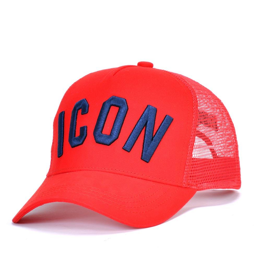 DSQICOND2 Cotton Mùa Hè Nón Lưỡi Trai Nam Nữ Thêu Biểu Tượng Đen Bố Nón Hip Hop DSQ Trucker Cap Hombre Gorras casquette