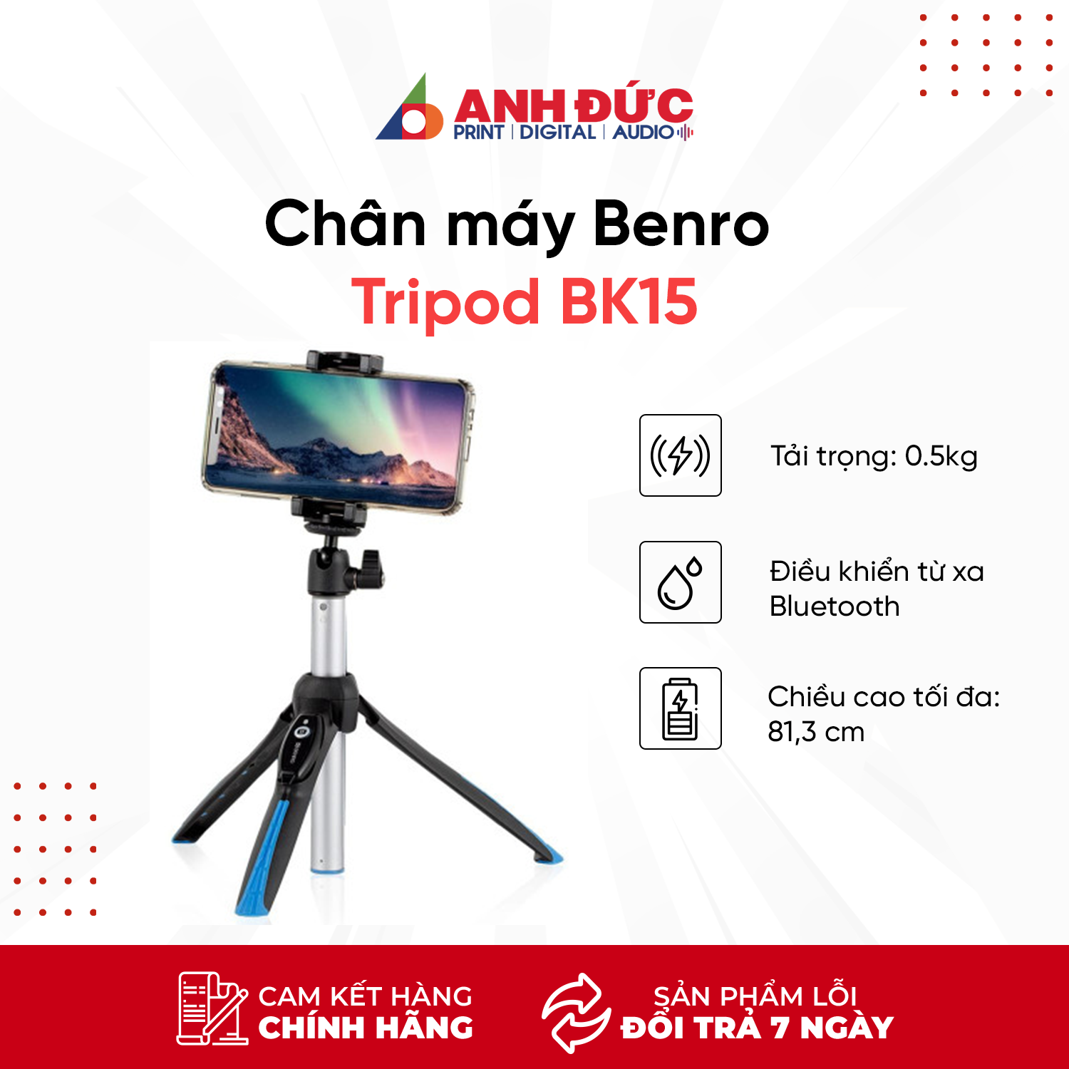 Chân Máy Ảnh Manfrotto Pixi Mini - Chính hãng