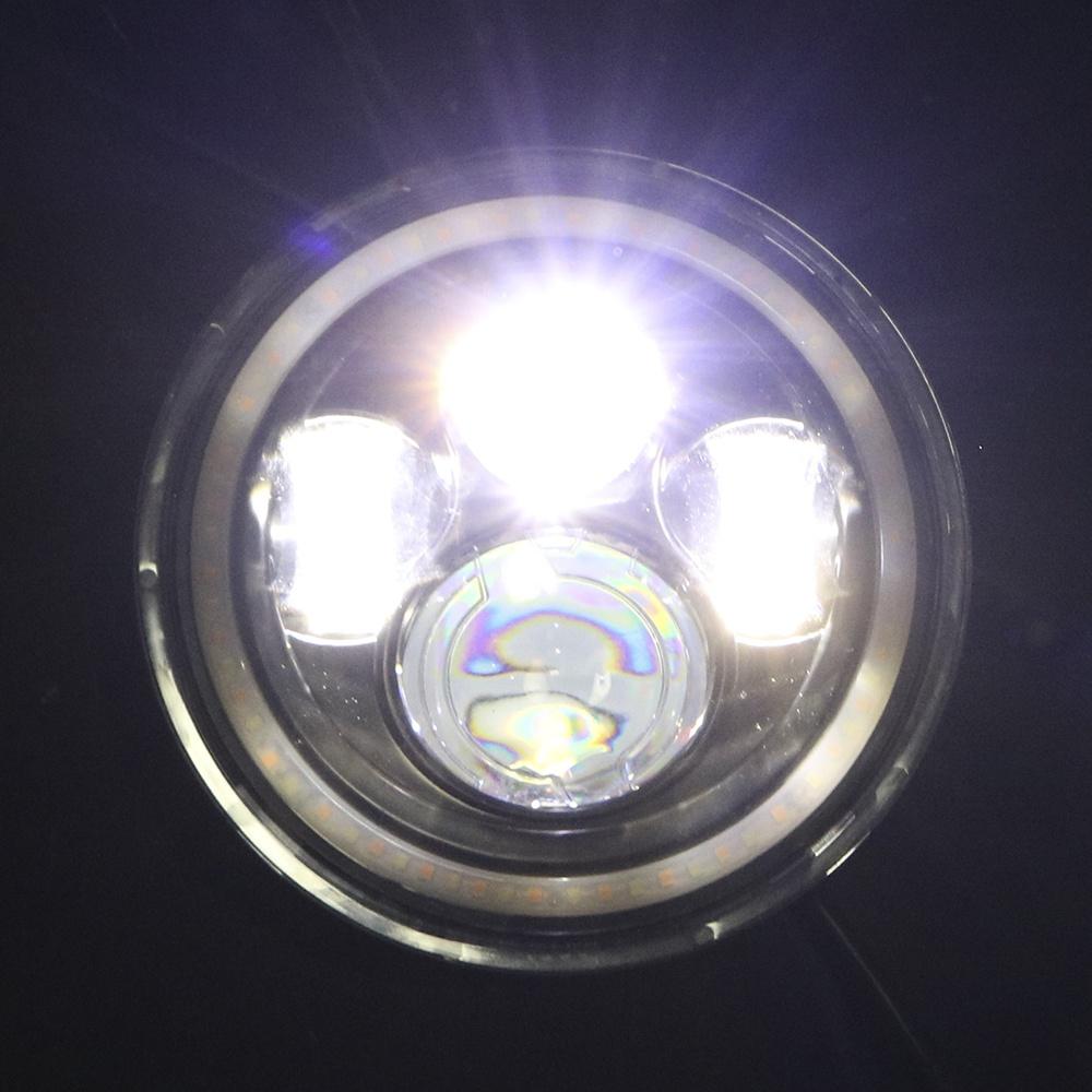 Đèn pha LED DRL 80W 7inch siêu sáng cho xe hơi