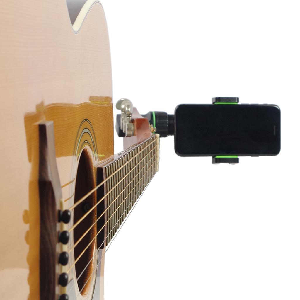 Guitar Phone Holder, Guitar Headstock Neck Clamp, Guitar Phone Bracket, Mic