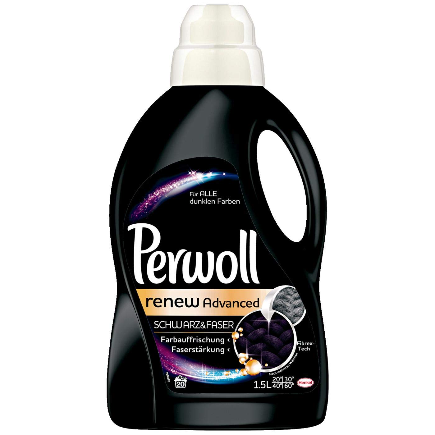 Nước Giặt Perwoll Black &amp; Darks 1,5L dành cho đồ màu sậm, màu đen - Đức