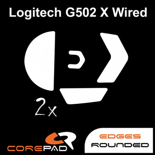 Feet chuột PTFE Corepad Skatez PRO Logitech G502 X Wired - 2 Bộ - Hàng Chính Hãng