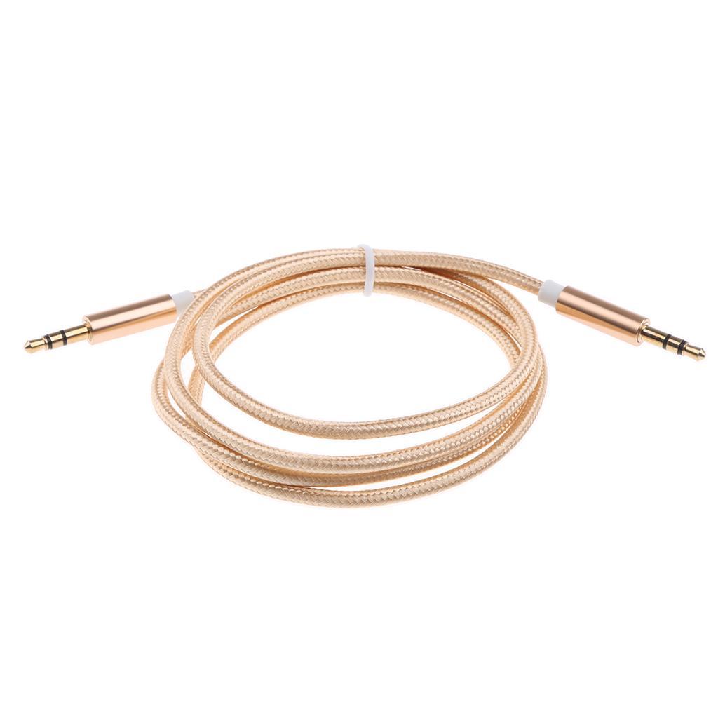 3.5mm Male AUX Stereo Audio Headphone Car Cable For iPod Phone MP3