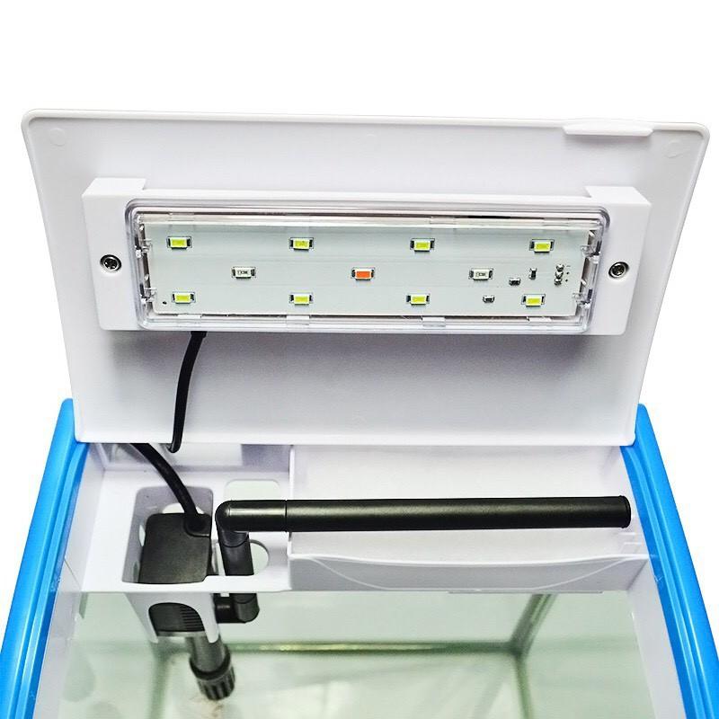 Bộ bể cá văn phòng MJ 460, bể đúc MJ- 460 gồm phụ kiện đèn, hệ lọc