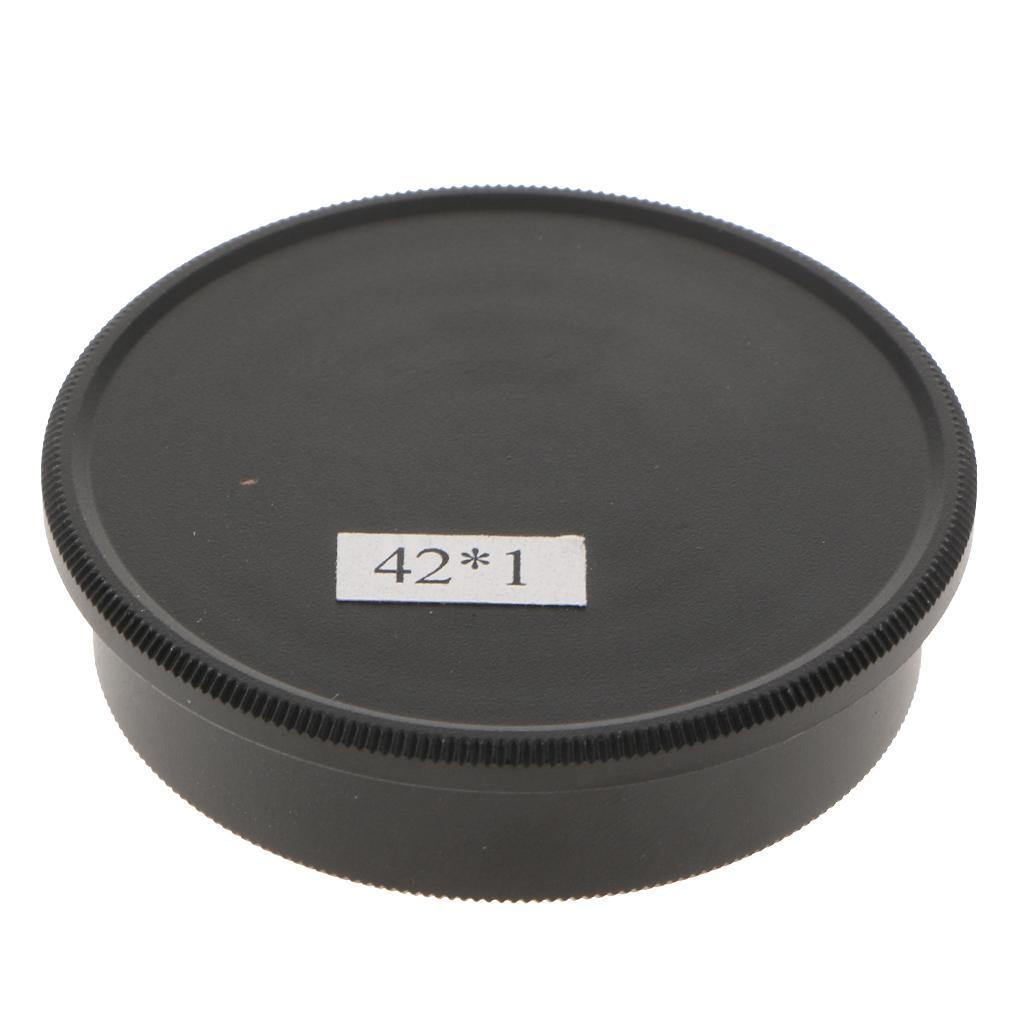 Metal Body 42mm Screw Mount with Lens Cover for M42 Black
