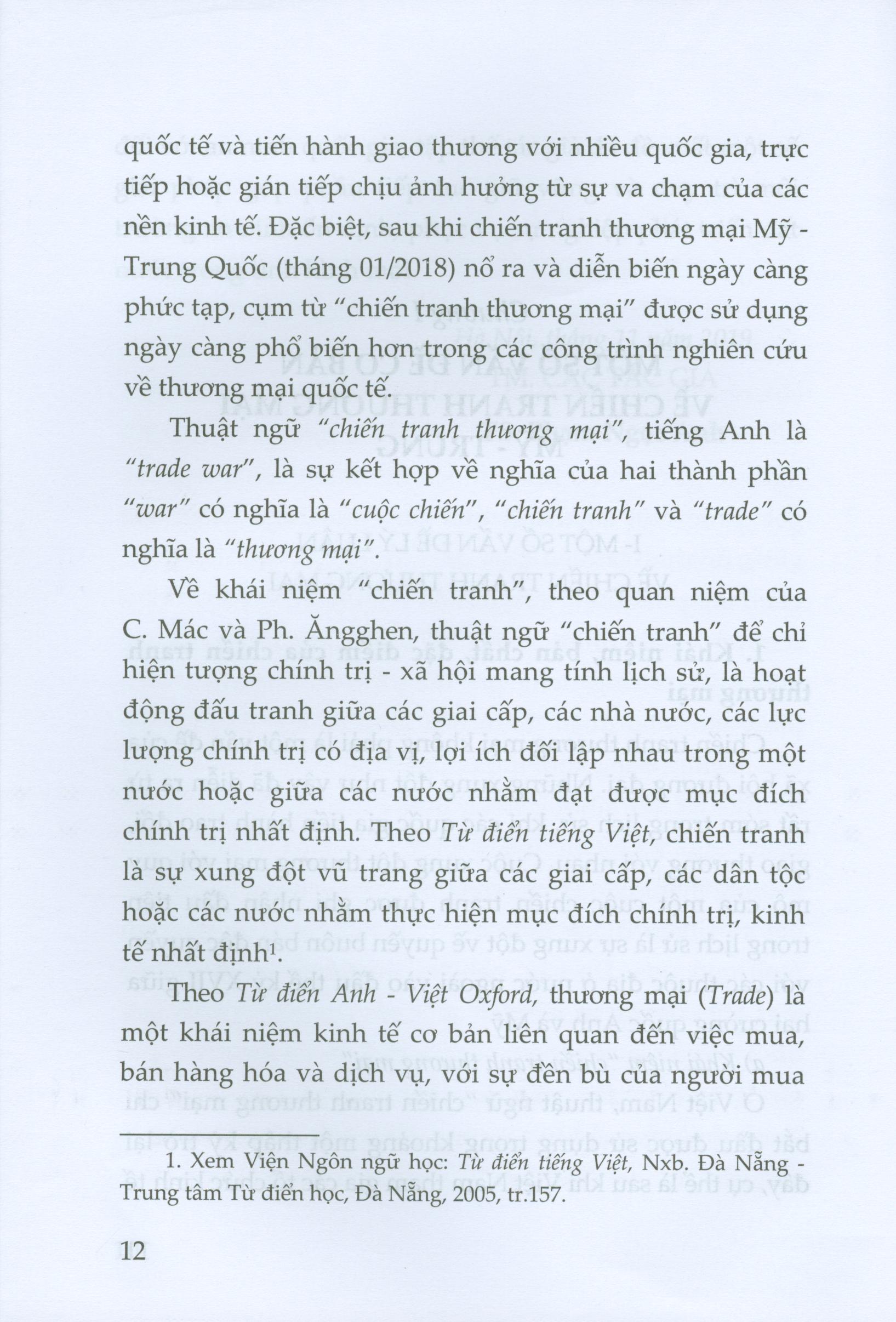 Chiến Tranh Thương Mại Mỹ – Trung Và An Ninh Quốc Gia Trong Tình Hình Mới