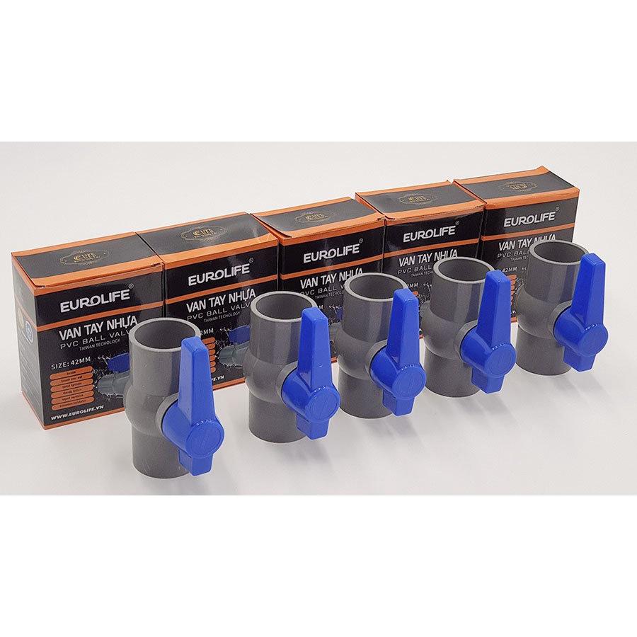 Bộ 5 van PVC siêu nhẹ dùng cho ống nước 21mm Eurolife EL-VD21