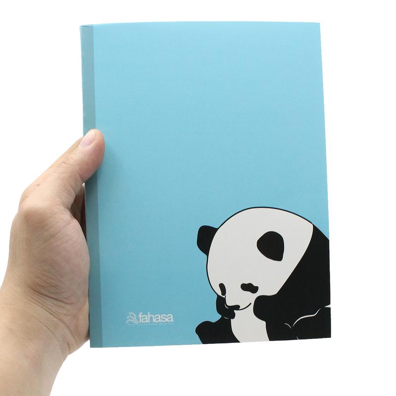 Combo 10 Tập Học Sinh Cute Panda - Miền Nam - 4 Ô Ly - 200 Trang 80gsm - Fahasa 01 - Tặng Nhãn Vở Kèm Sticker