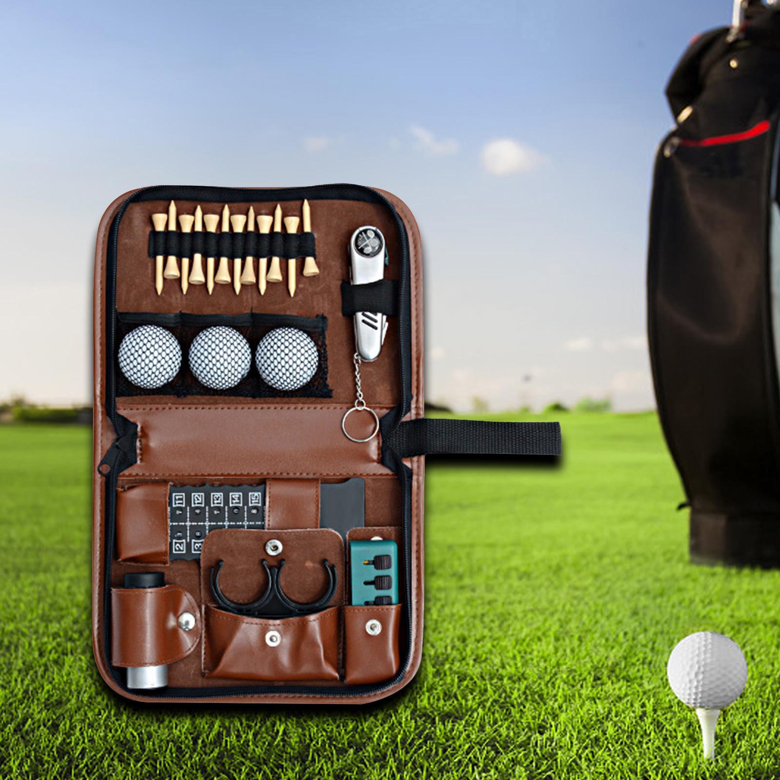 Golf Accessory Case Golf Tool Bag Carrying Bag Outdoor Sports Portable Golf Ball Storage Bag Belt Waist Bag Women Men Golf Multifunction Bag