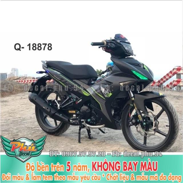Tem rời Exciter 150 2020 Bản đen nhám Tem rời Y15Zr