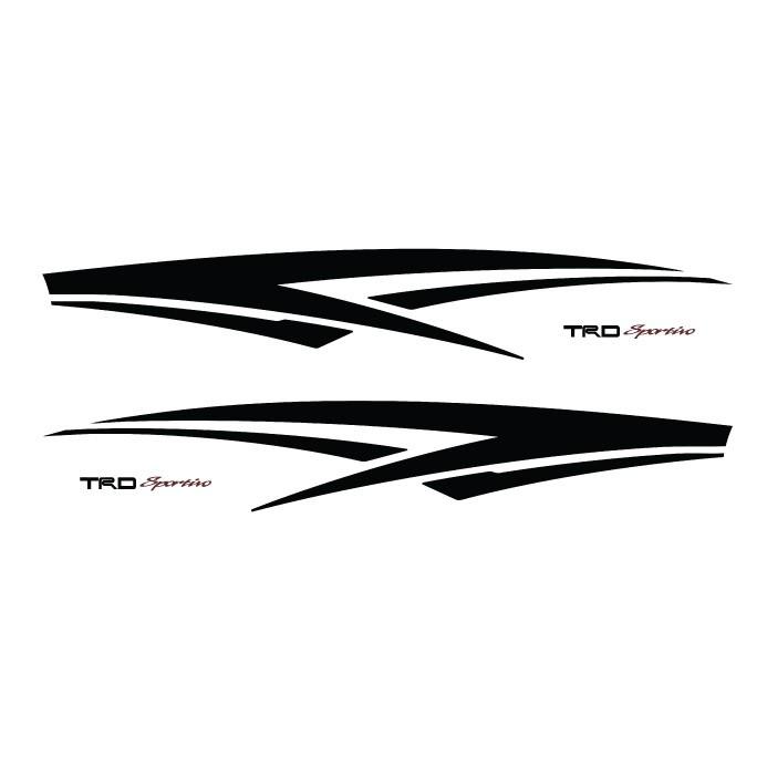 Decal dán xe ô tô, Trang trí tem xe 4 chỗ, 5 chỗ, 7 chỗ, tem xe phong cách TRD