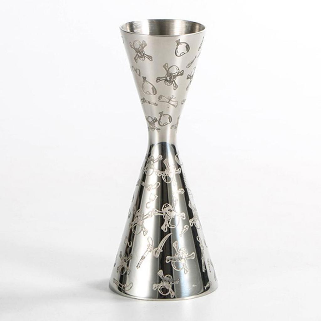 Cocktail Jigger Bartender Tool Liquor Measuring Cup Stainless Steel 1oz/2oz