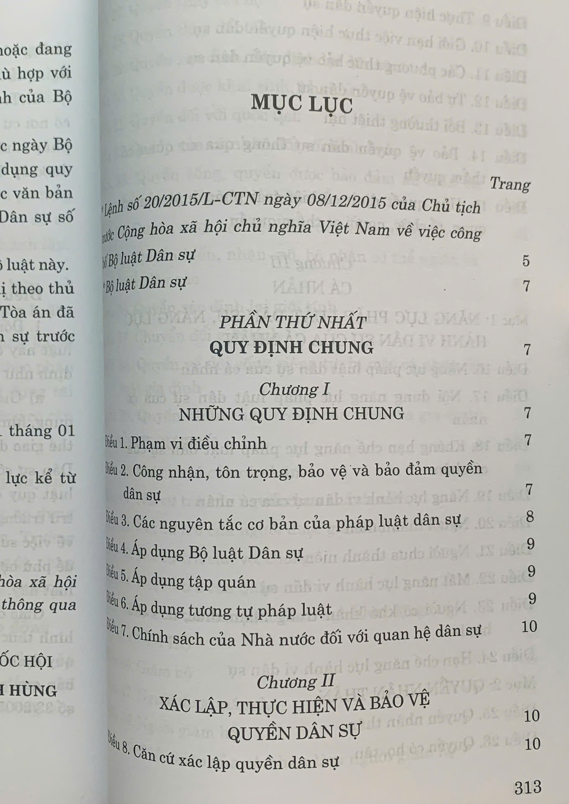 Sách Bộ Luật Dân Sự (Hiện Hành)