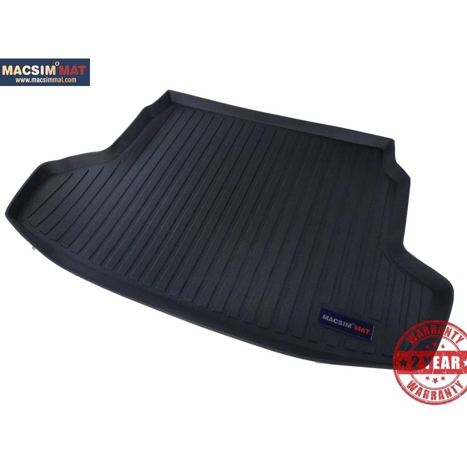 Thảm lót cốp xe ô tô Hyundai Verna/Accent 2010-2016 nhãn hiệu Macsim chất liệu TPV cao cấp màu đen