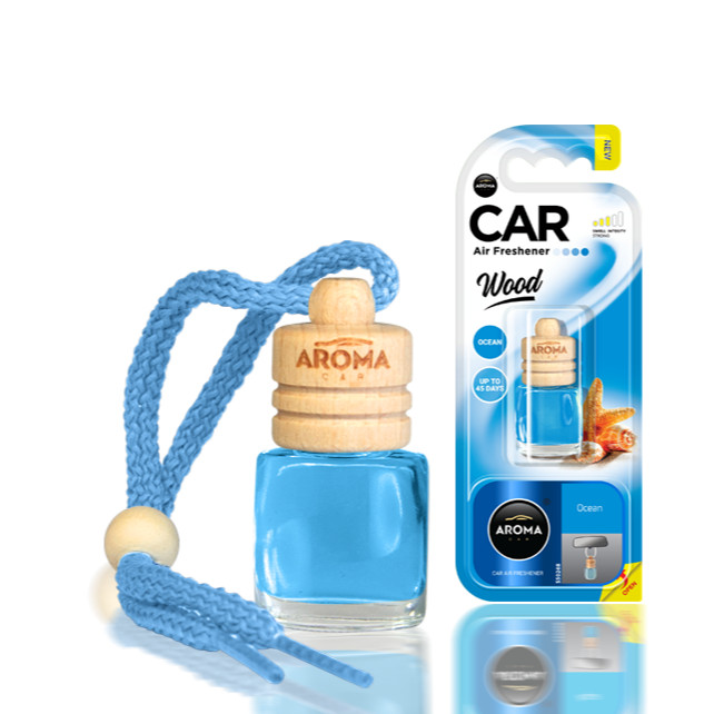 Tinh dầu treo ô tô Aroma Car Wood 6ml - Ocean (hương biển)