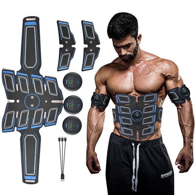 Máy Massage EMS Tập Cơ Bụng 6 CẤP ĐỘ 18 TỐC ĐỘ Miếng dán massage xung điện tập Gym Beauty Body 6 Múi Cho Thân Hình Chuẩn Đẹp