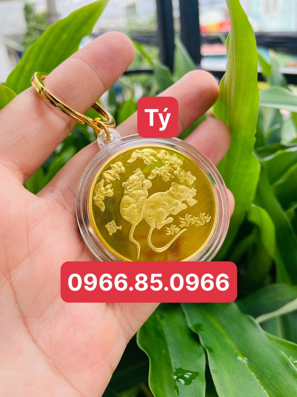 Móc khóa 12 con giáp có hình con Chuột Tý