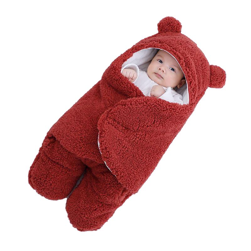 Mềm Mại Cho Bé Sơ Sinh Bọc Chăn Túi Ngủ Cho Bé Bao Da Cho Trẻ Sơ Sinh Sleepsack Thoải Mái Làm Dày Ủ Kén Cho Bé 0-9 tháng
