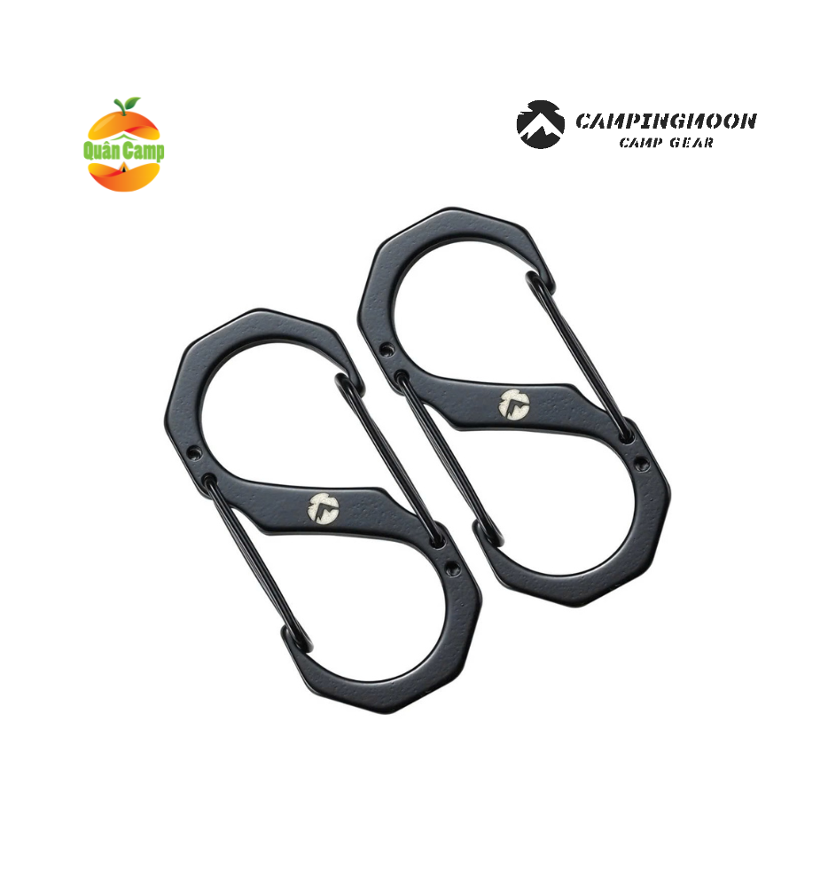 Móc khoá đôi hình chữ S Campingmoon SS-5 / SS-7 (Bộ 2 cái)