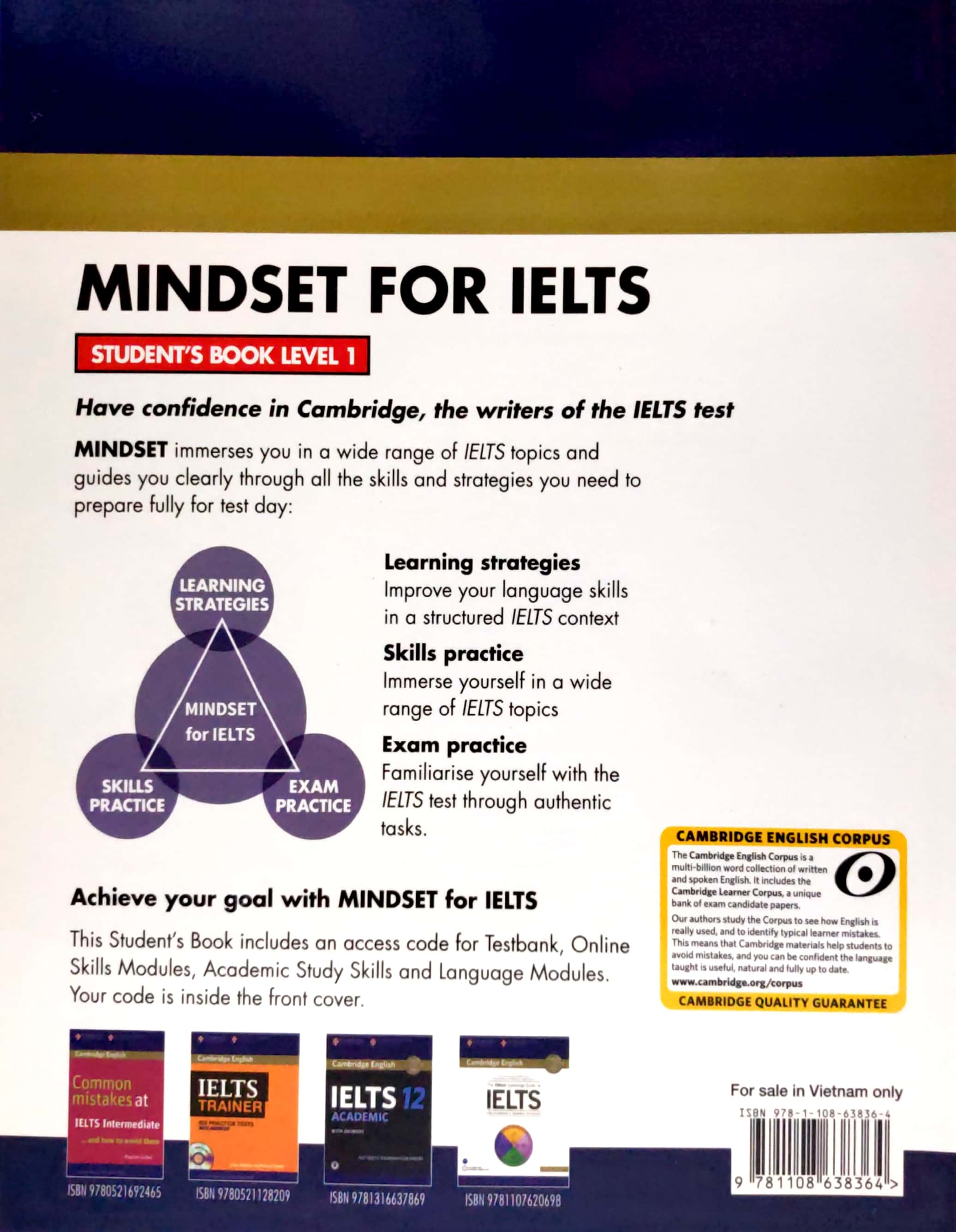 Mindset For IELTS Level 1 Student's Book With Testbank And Online Modules