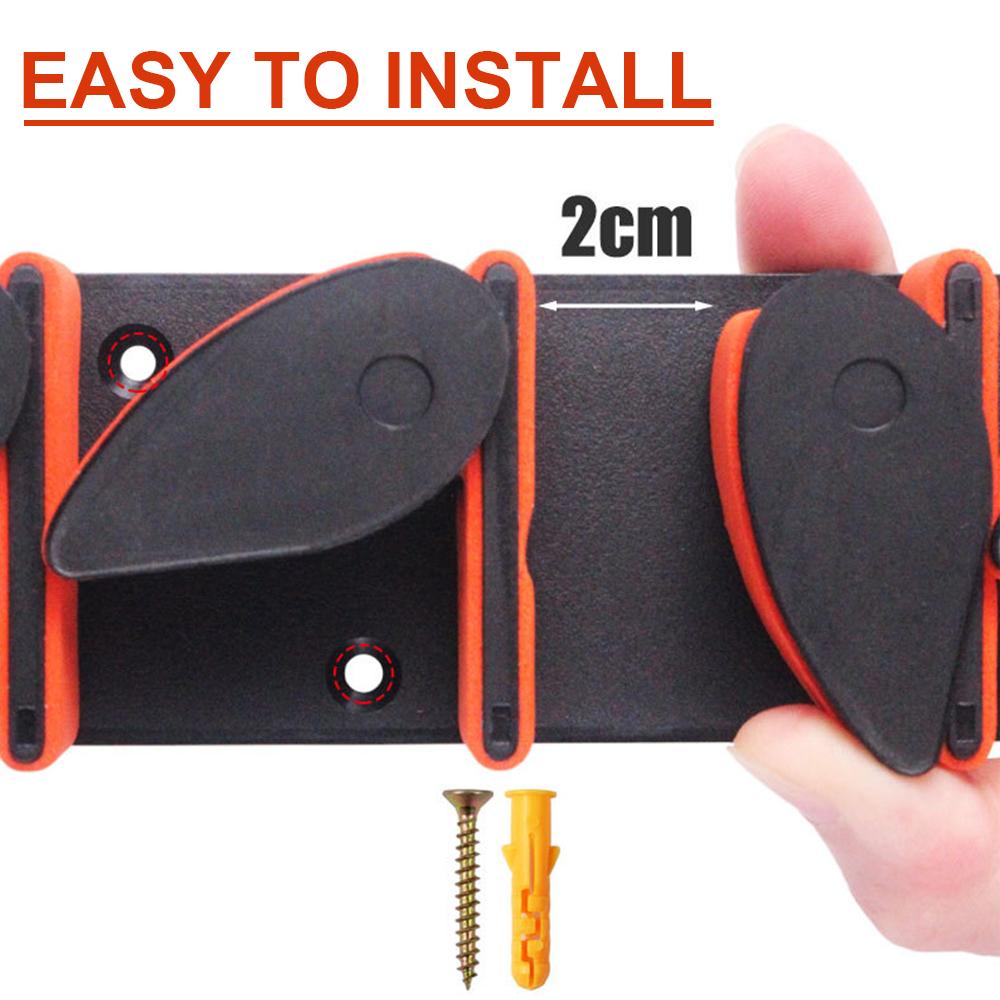 Fishing Rod Holder Wall Mounted Fishing Pole Storage Holder Rack for 6 Rods
