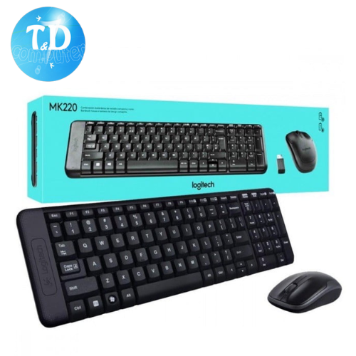 Bộ phím chuột không dây Logitech MK220 - Hàng chính hãng DGW phân phối