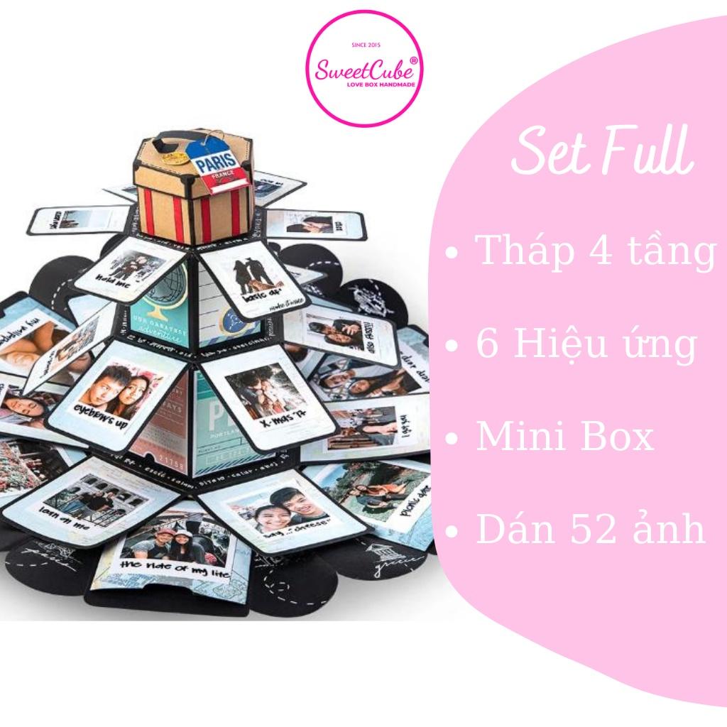 Hộp Quà Tặng Sinh Nhật THÁP TÌNH YÊU_Tower Love Box (19.5x19.5x13cm) - Sweetcube_Gift