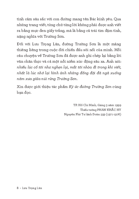 Ký Ức Đường Trường Sơn