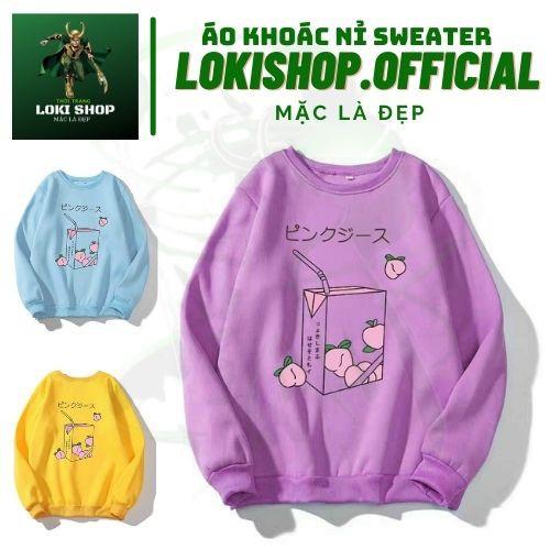 Áo Khoác Hoodie Nỉ chống nắng Dành Cho Nam Cho Nữ  Không Có Mũ Chất Nỉ Form rộng in hình Hộp Sữa Unisex ANAMY SHOP