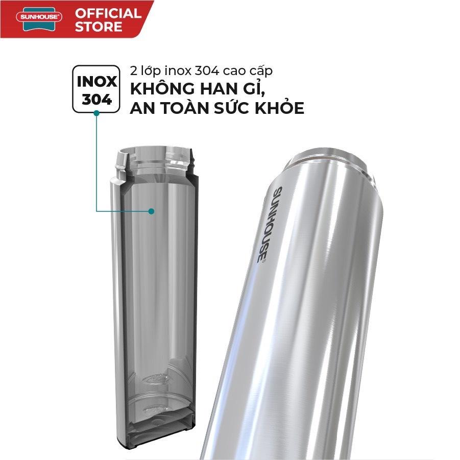 BÌNH GIỮ NHIỆT INOX 304 SUNHOUSE 900ML Và 450ML( BH Chính Hãng toàn quốc 12T