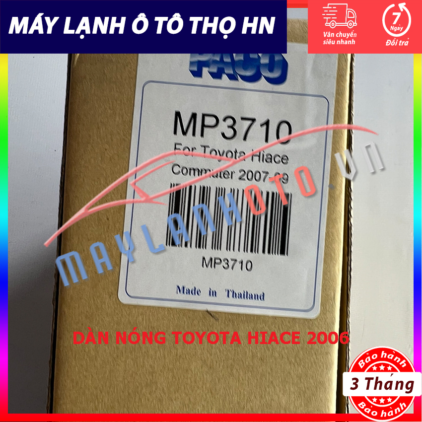 Dàn (giàn) nóng Toyota Hiace 2006 Hàng xịn Thái Lan (hàng chính hãng nhập khẩu trực tiếp)