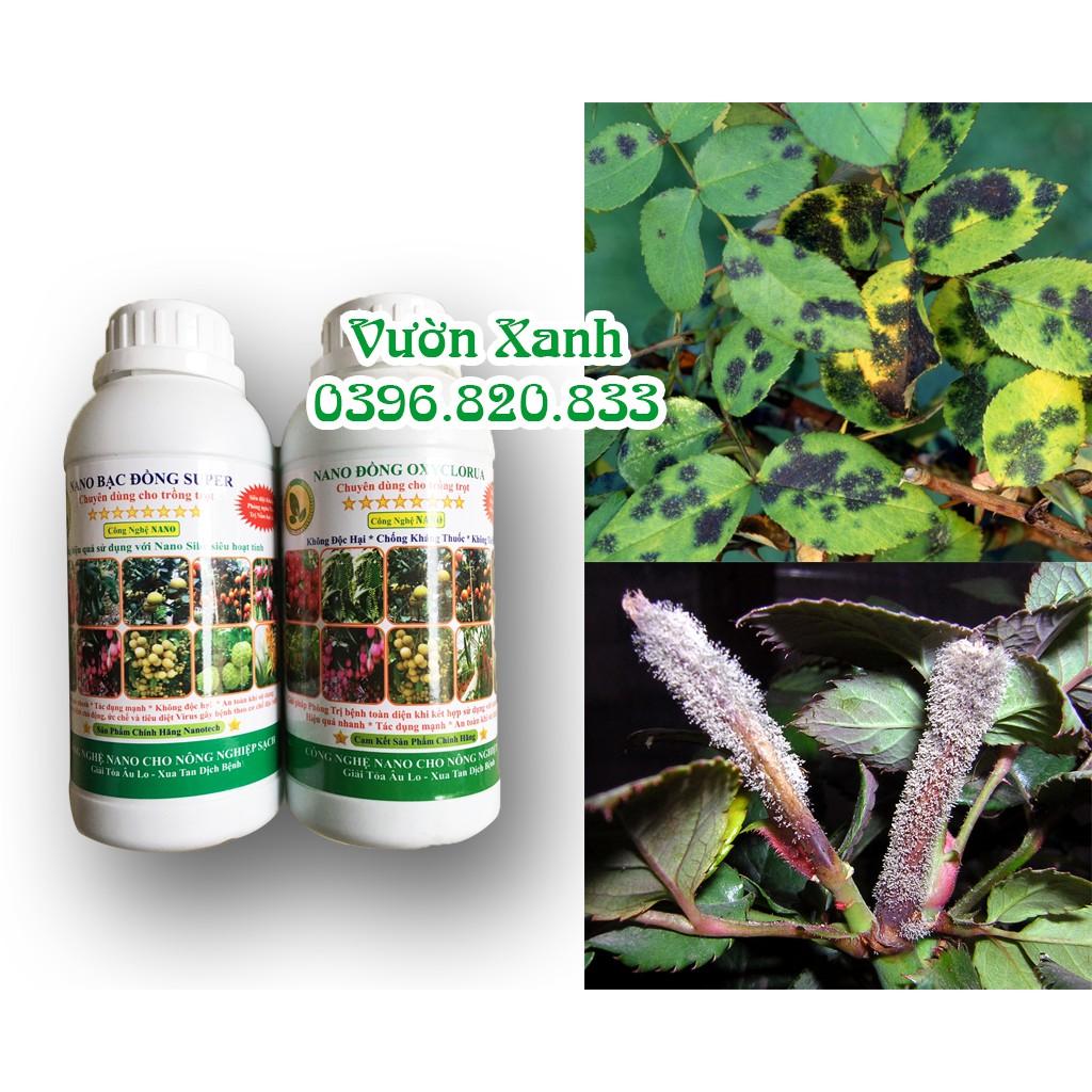 Combo Nano Bạc Đồng Super- Nano Đồng Oxyclorua trị bệnh nấm virut toàn diện