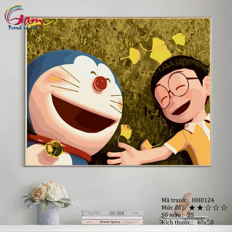 Tranh tô màu nobita và những người bạn đẹp dễ thương nhất cho bé