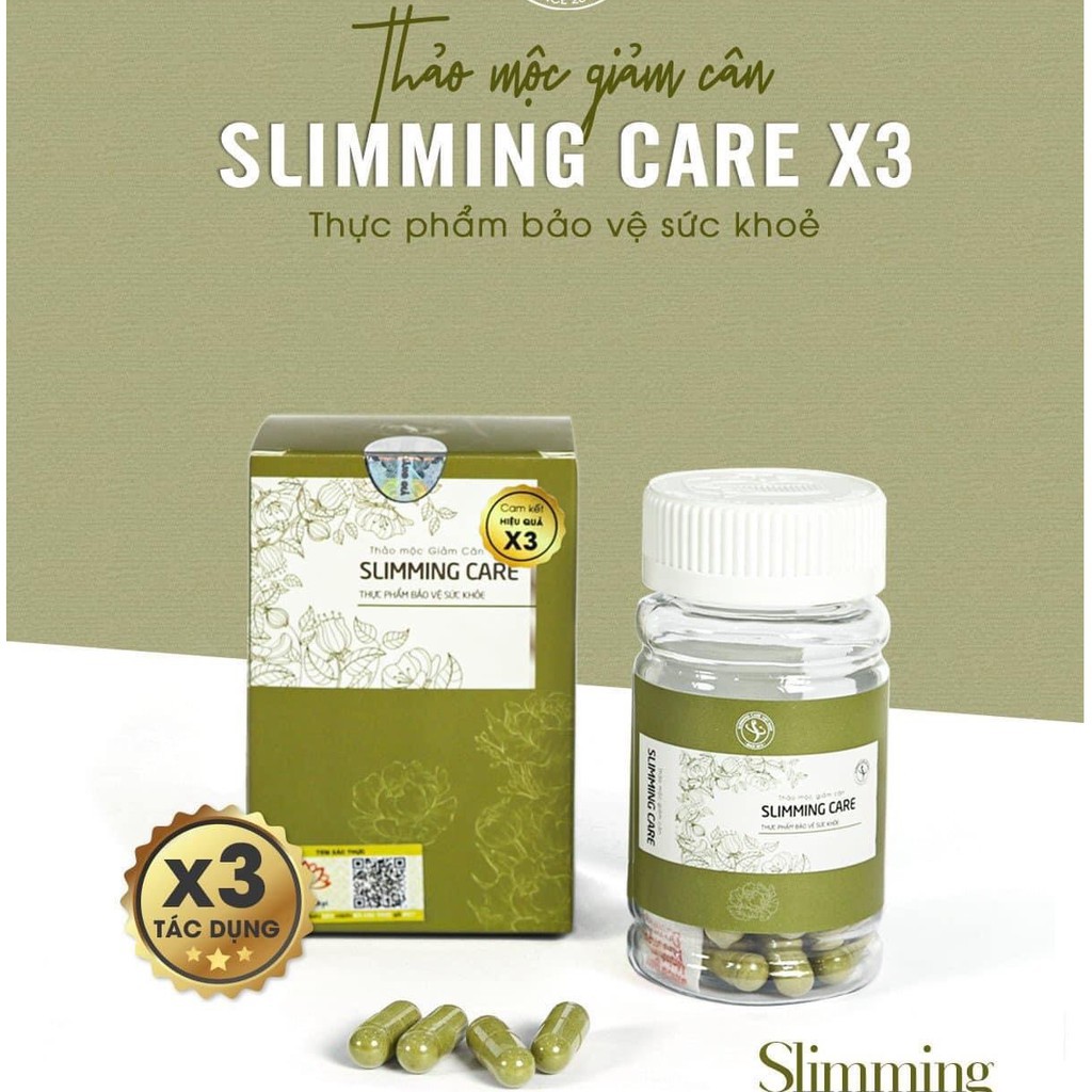 Thảo mộc hỗ trợ giảm cân Slimming care x3 hiệu quả dành cho nam và nữ sau 1 liệu trình sử dụng