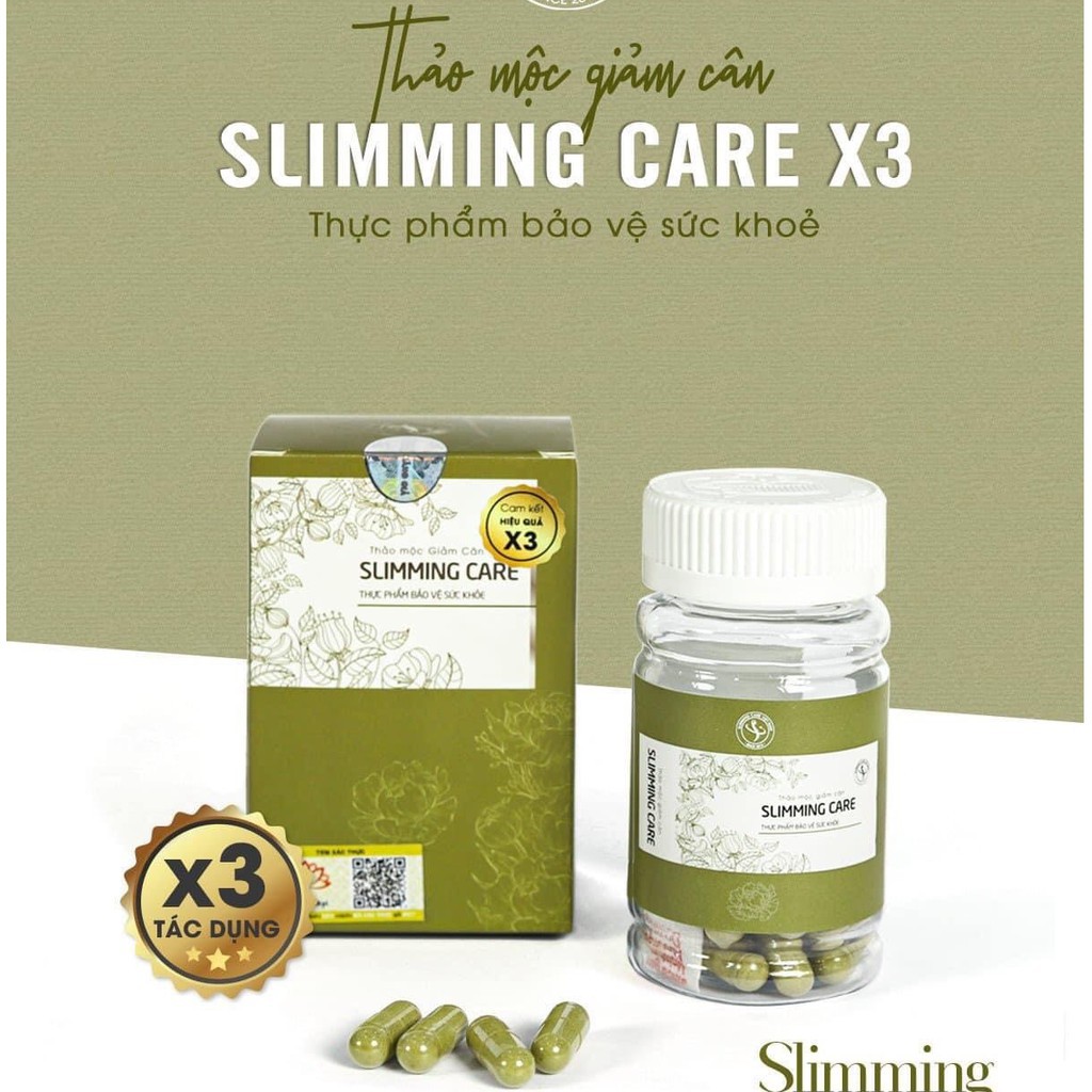 Thảo mộc giảm c.ân Slimming care x3 hiệu quả dành cho nam và nữ sau 1 liệu trình sử dụng