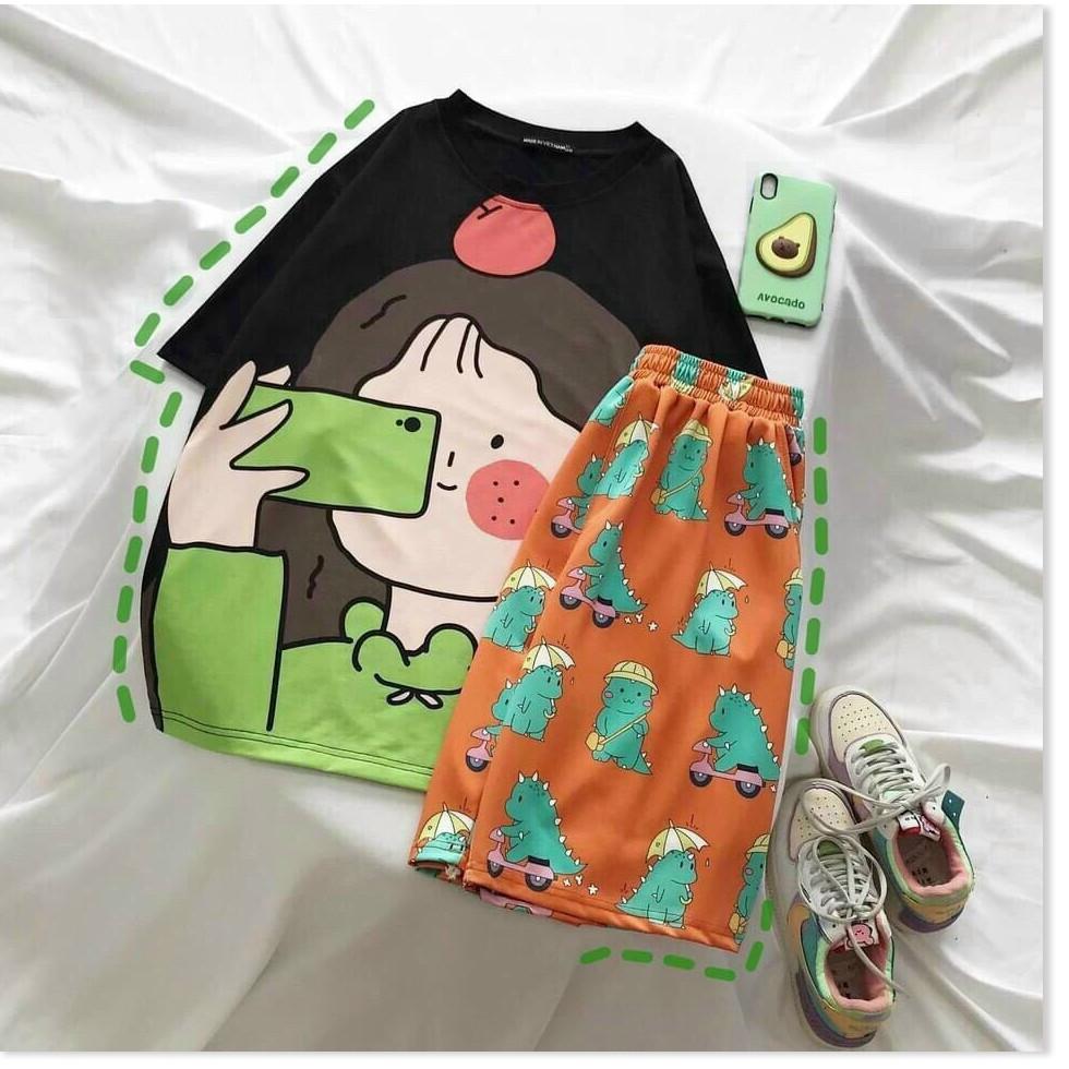 SET THUN NỮ COTTON,NHIỀU MÀU SẮC XINH XẮN,THIẾT KẾ HỌA TIẾT SINH ĐỘNG 1HIT1 FASHION
