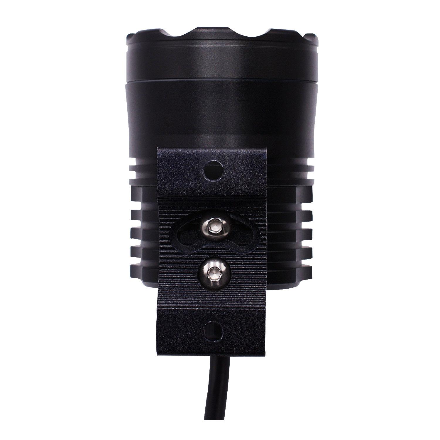Giao hàng nhanh đèn xe máy luôn sáng đèn pha led hợp kim nhôm bên ngoài chống nước ánh sáng mạnh 6 đèn hạt đèn pha có dây 12v