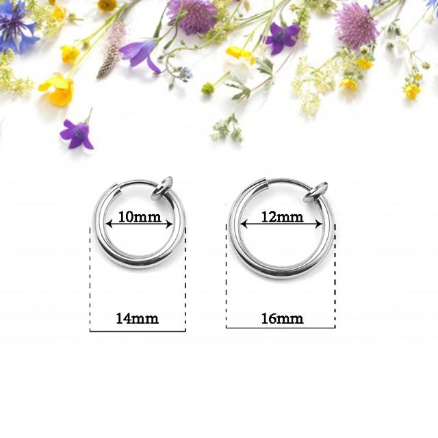 Bông tai inox không cần bấm lỗ
