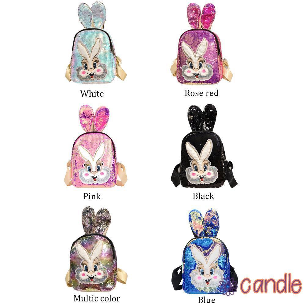 Ba Lô Tai Thỏ Lấp Lánh Đáng Yêu