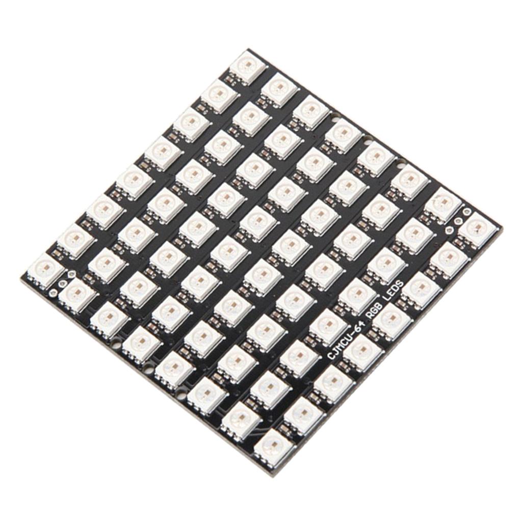 64 Bit WS2812 5050 Ma Trận Bảng LED Mô-đun đủ Màu Cho Arduino