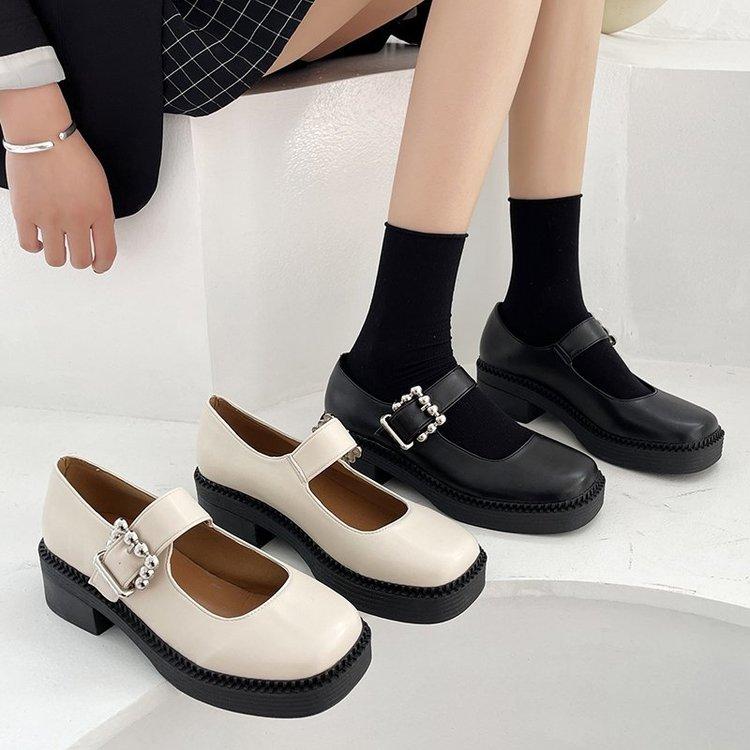 Giày Nữ Mũi Vuông Thời Trang Thanh Lịch