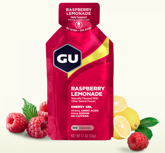 Gu Gel Energy Vị Raspberry Lemonade - Gel Năng Lượng Hỗ Trợ Đạp Xe Chạy Bộ