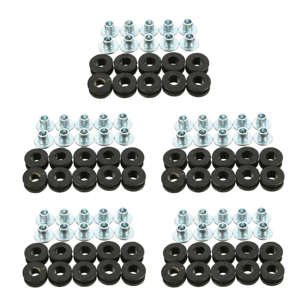 50x Motorcycle Rubber Grommets For   for   Fairing