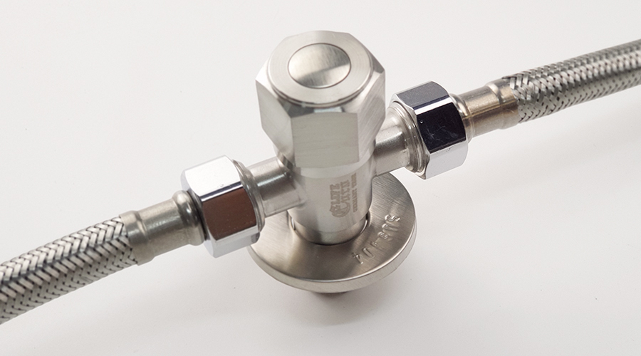 Van chia giảm áp - khóa 2 đường nước Inox SUS 304 Eurolife EL-X30