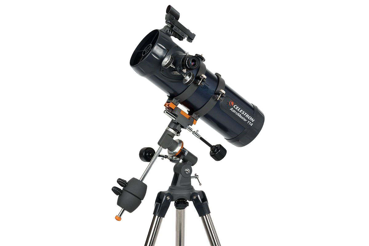 Kính thiên văn Astromaster 114EQ, chính hãng Celestron Mỹ, độ phóng đại lên đến 269x và khẩu độ 114mm