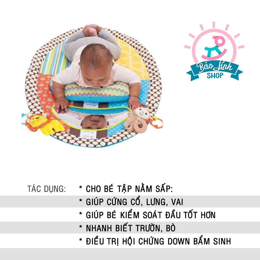 Đồ chơi cho trẻ sơ sinh - Thảm chơi tập nằm sấp - Tummy Time giúp bé cứng cổ, phát triển cơ tay, nhanh biết trườn bò