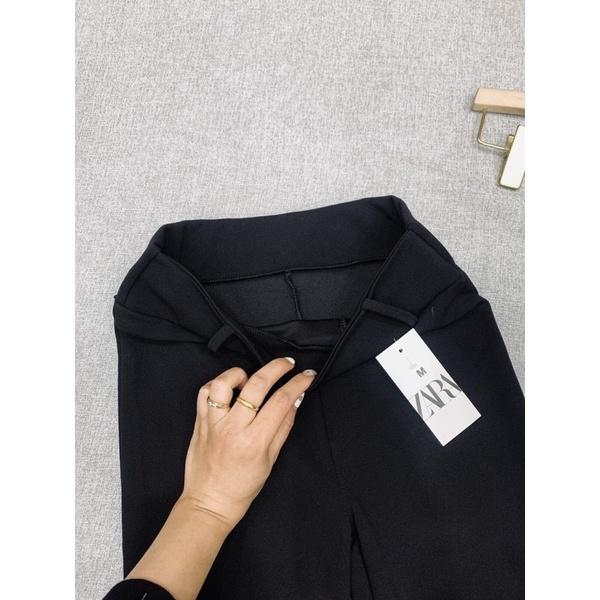 ️Elisa fashion️Quần ống loe xẻ trước cá tính cho nữ