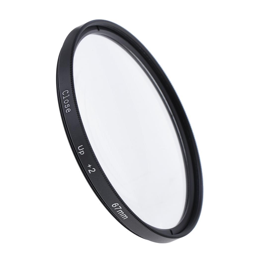 Camera Lens Macro Close Up Effect Filter 67mm +2 for Canon 70-300 17-85mm